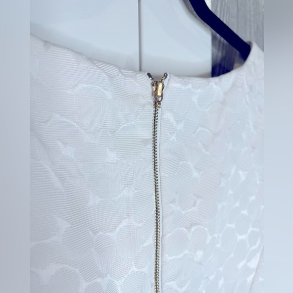 071. Ellen Tracy Women's Sleeveless Jacquard Waist Detail Dress, Size 14 - Picture 7 of 7